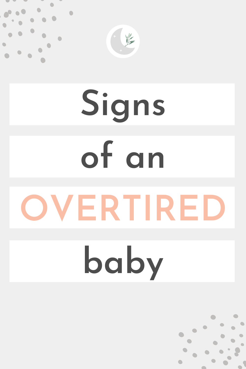 signs of an overtired baby