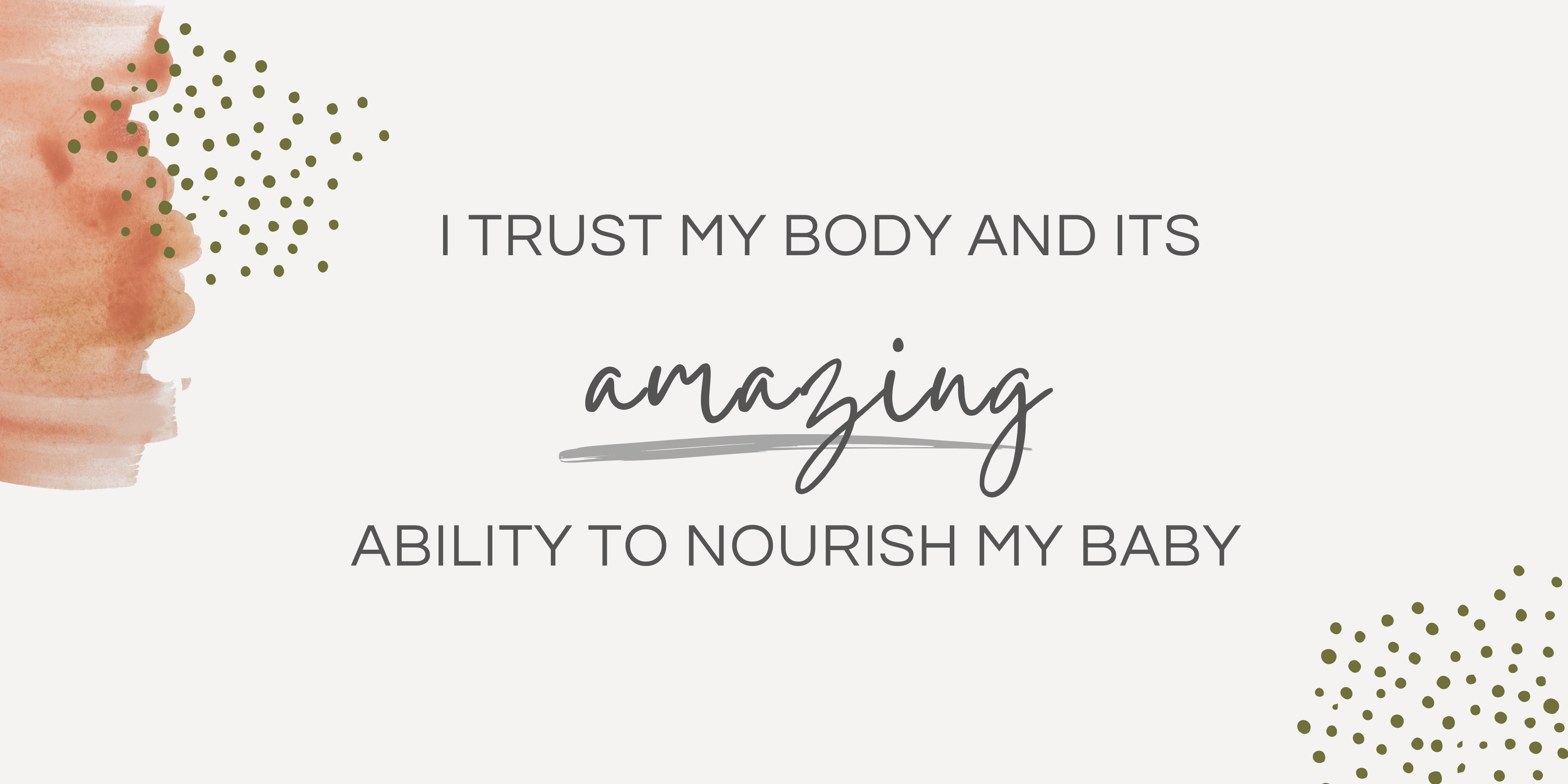 breastfeeding affirmations for mothers